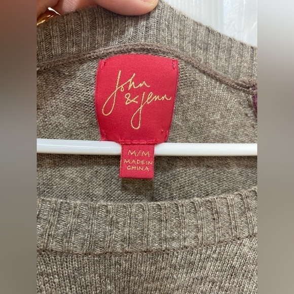 Revolve's John & Jenn Color Block Sweater Lightweight Long Sleeve Women's Size M - Picture 3 of 6